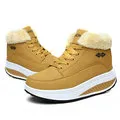 Boots Warm Fur Lining Rocker Sole Platform Casual Shoe