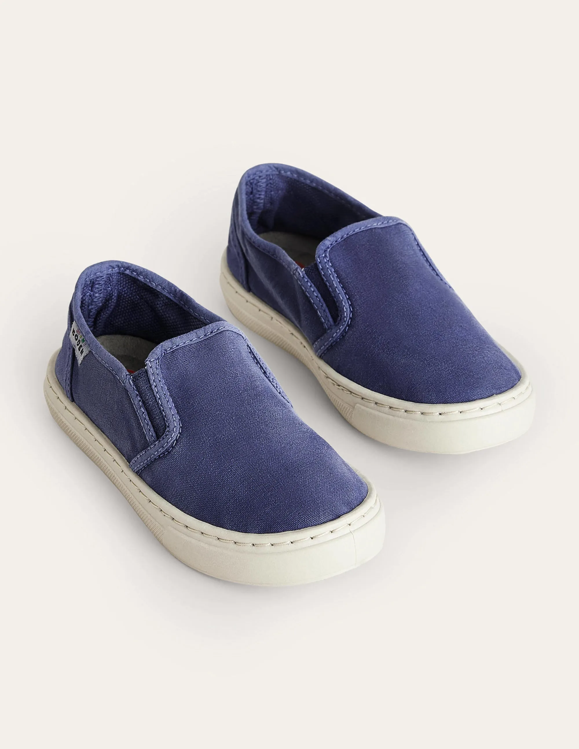 Boys Canvas Slip-ons-College Navy