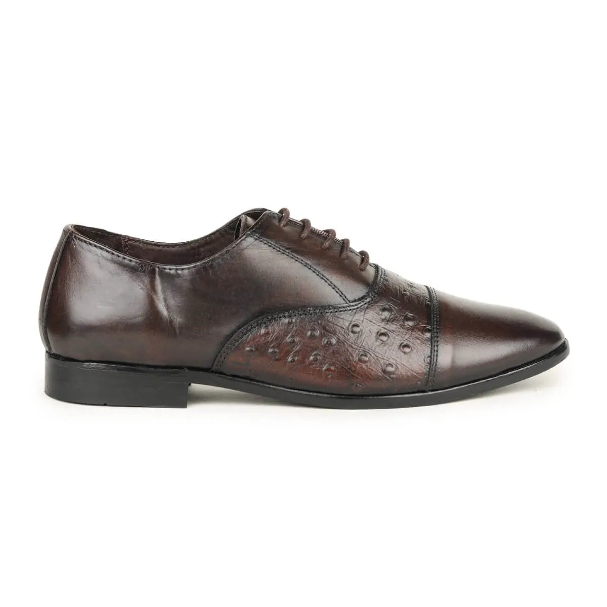 Britmen 8072 Mens Croco Leather Derby Shoes