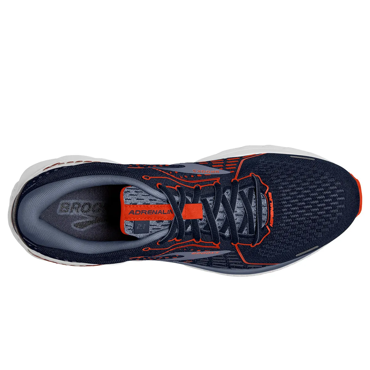 Brooks Adrenaline GTS 21 Mens | Navy/red Clay/gray