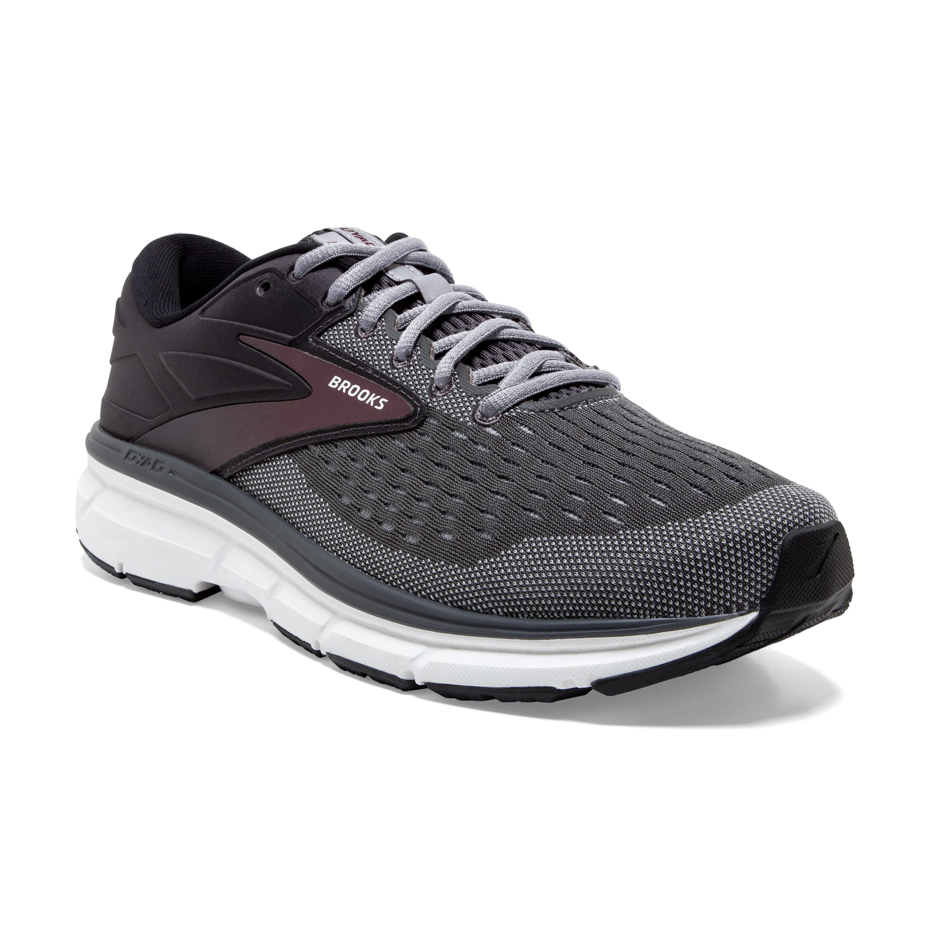 Brooks Men's Running Shoes - Blackened Pearl, Alloy, & Red