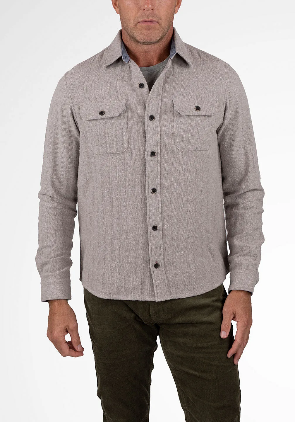 Brushed Heavy Twill Overshirt