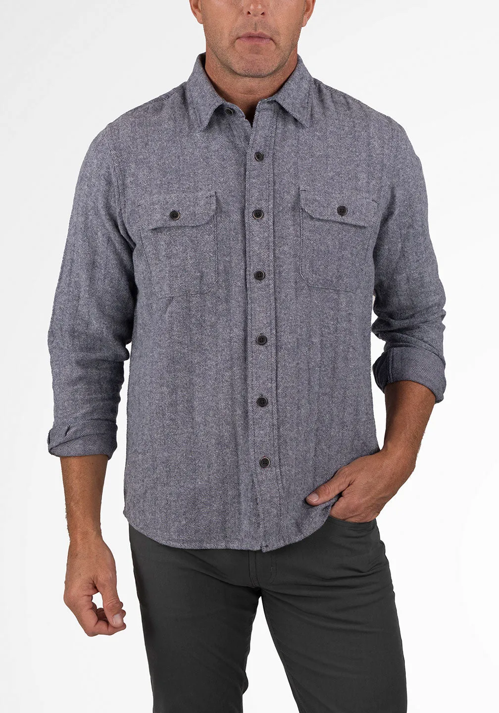 Brushed Heavy Twill Overshirt