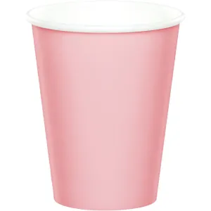 Bulk Classic Pink 9 oz Hot & Cold Paper Cups (240 per Case)