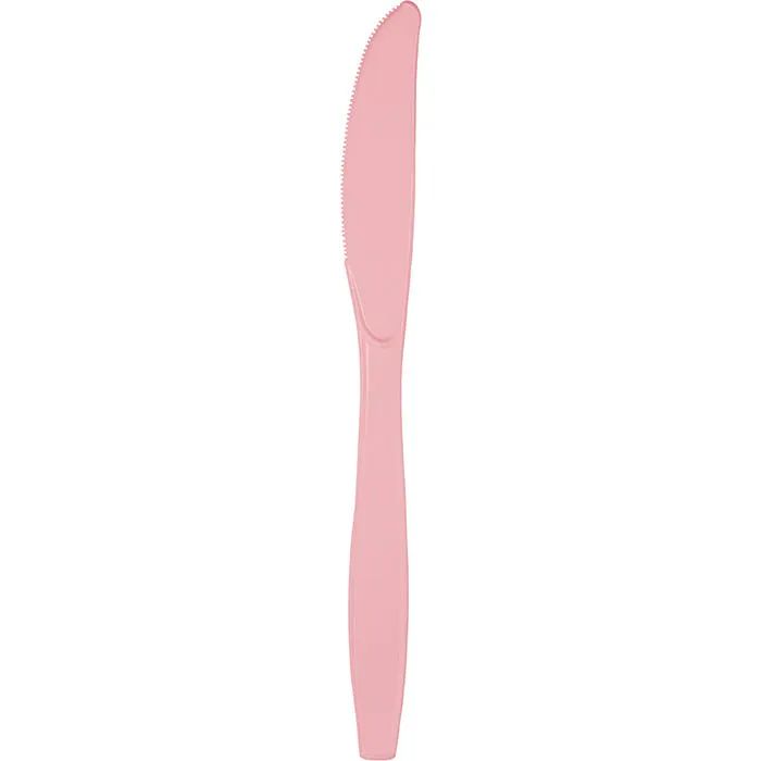 Bulk Classic Pink Bulk Plastic Knives (600 per Case)