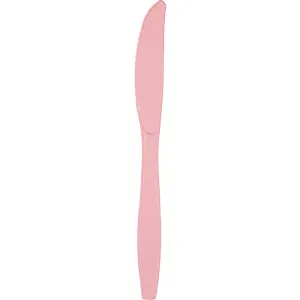 Bulk Classic Pink Bulk Plastic Knives (600 per Case)