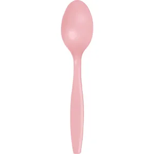 Bulk Classic Pink Bulk Plastic Spoons (600 per Case)