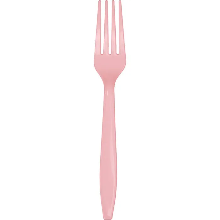 Bulk Classic Pink Plastic Forks (288 per Case)