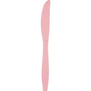 Bulk Classic Pink Plastic Knives (288 per Case)