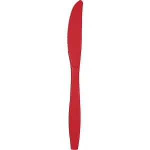 Bulk Classic Red Plastic Knives (288 per Case)