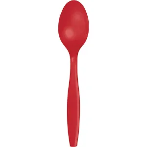 Bulk Classic Red Plastic Spoons (288 per Case)