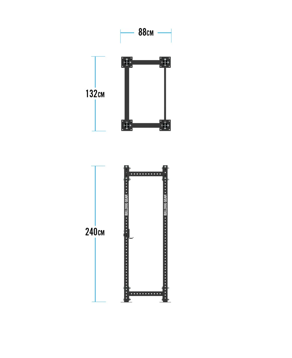 Bulldog Gear - MLPR1 Static Power Rack With Pull Up Bar