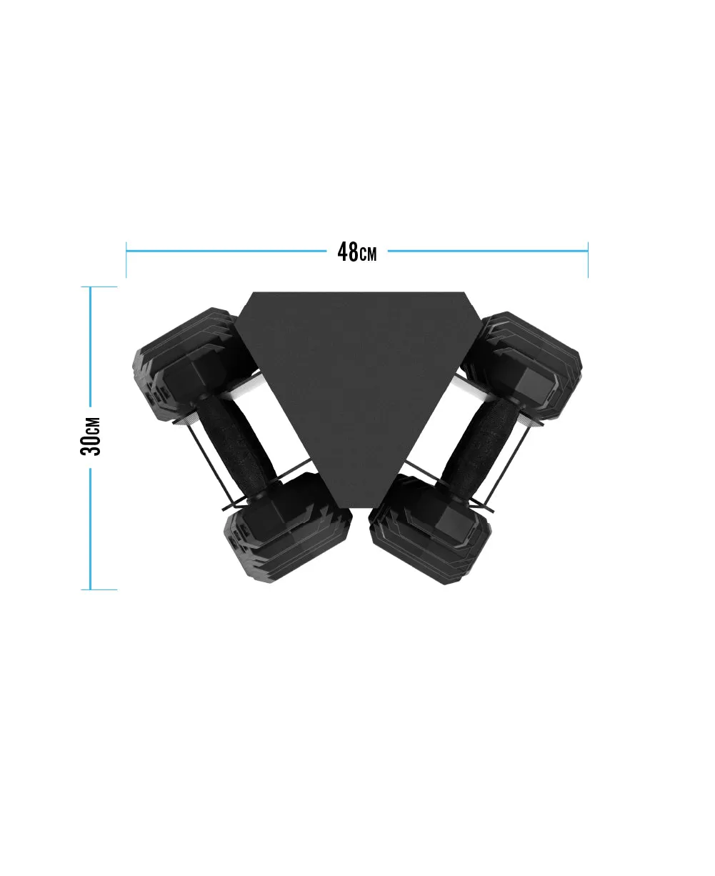 Bulldog Gear - Vertical Storage Tower & Dumbbell Set 1-10kg