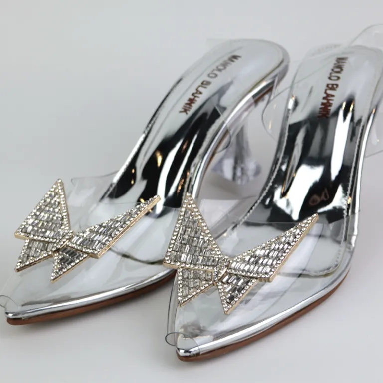 Butterfly Transparent Heels Cinderella Shoes-1020