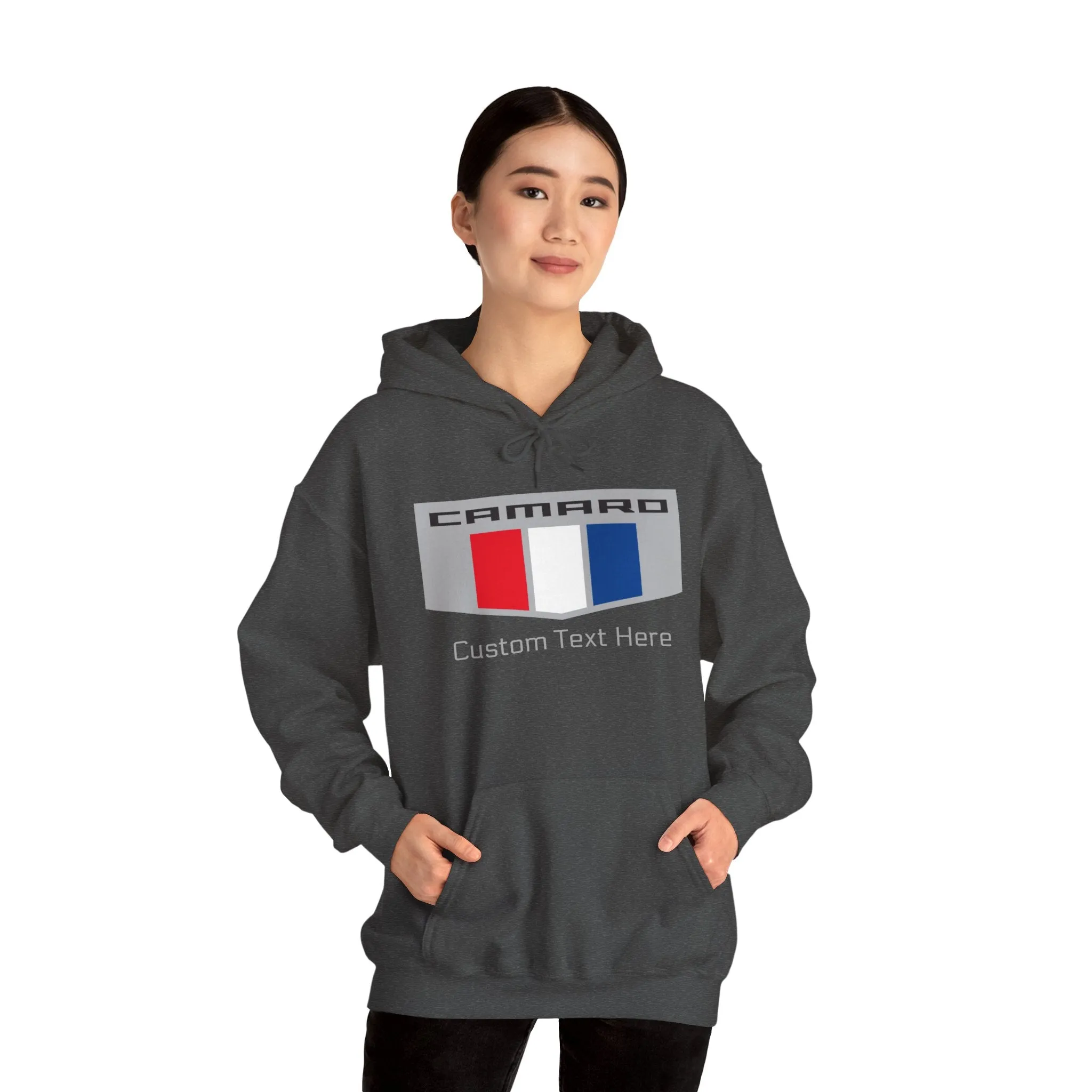 Camaro Tri Color Personalized Racing Flag Logo Unisex Fleece Hoodie