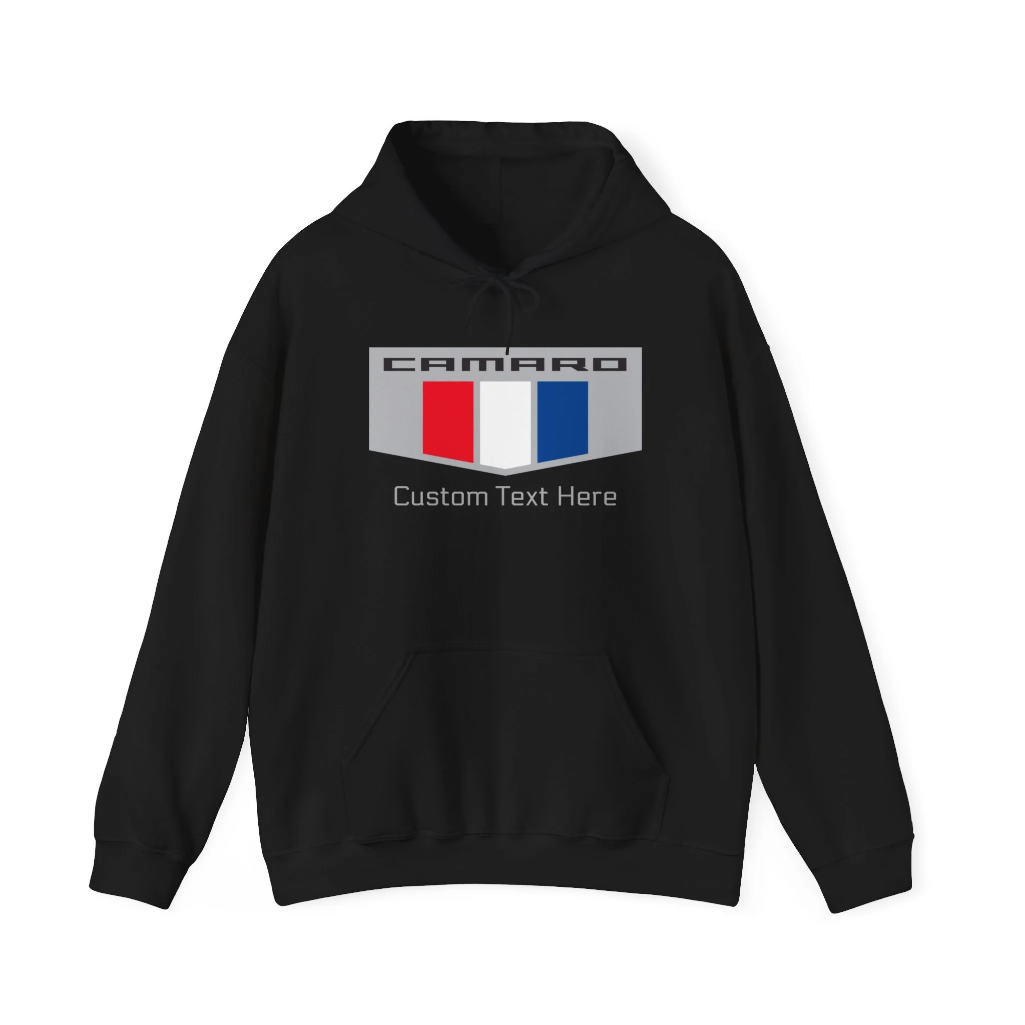 Camaro Tri Color Personalized Racing Flag Logo Unisex Fleece Hoodie