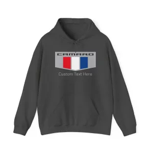 Camaro Tri Color Personalized Racing Flag Logo Unisex Fleece Hoodie