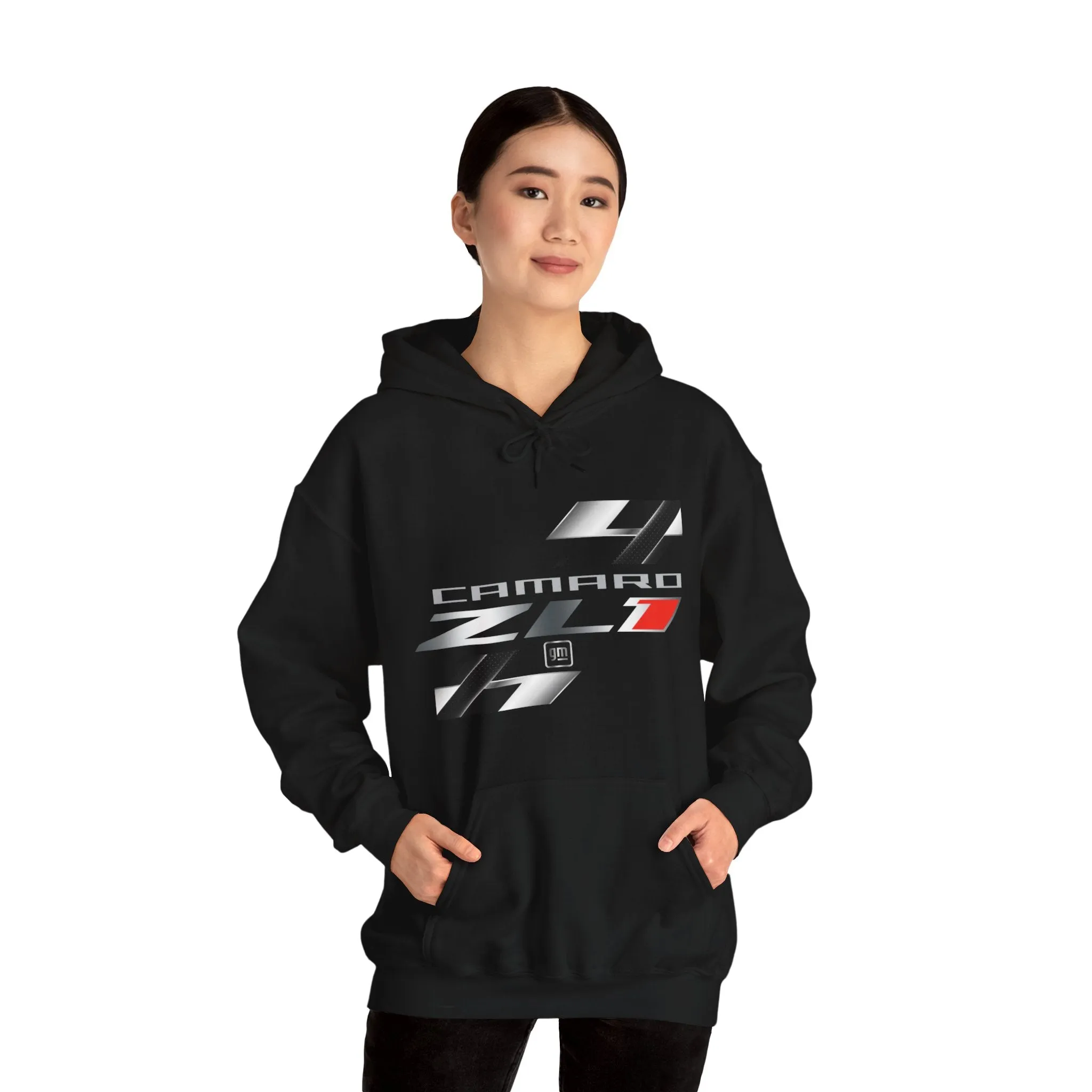 Camaro ZL1 Racing Flag Logo Fleece Hoodie