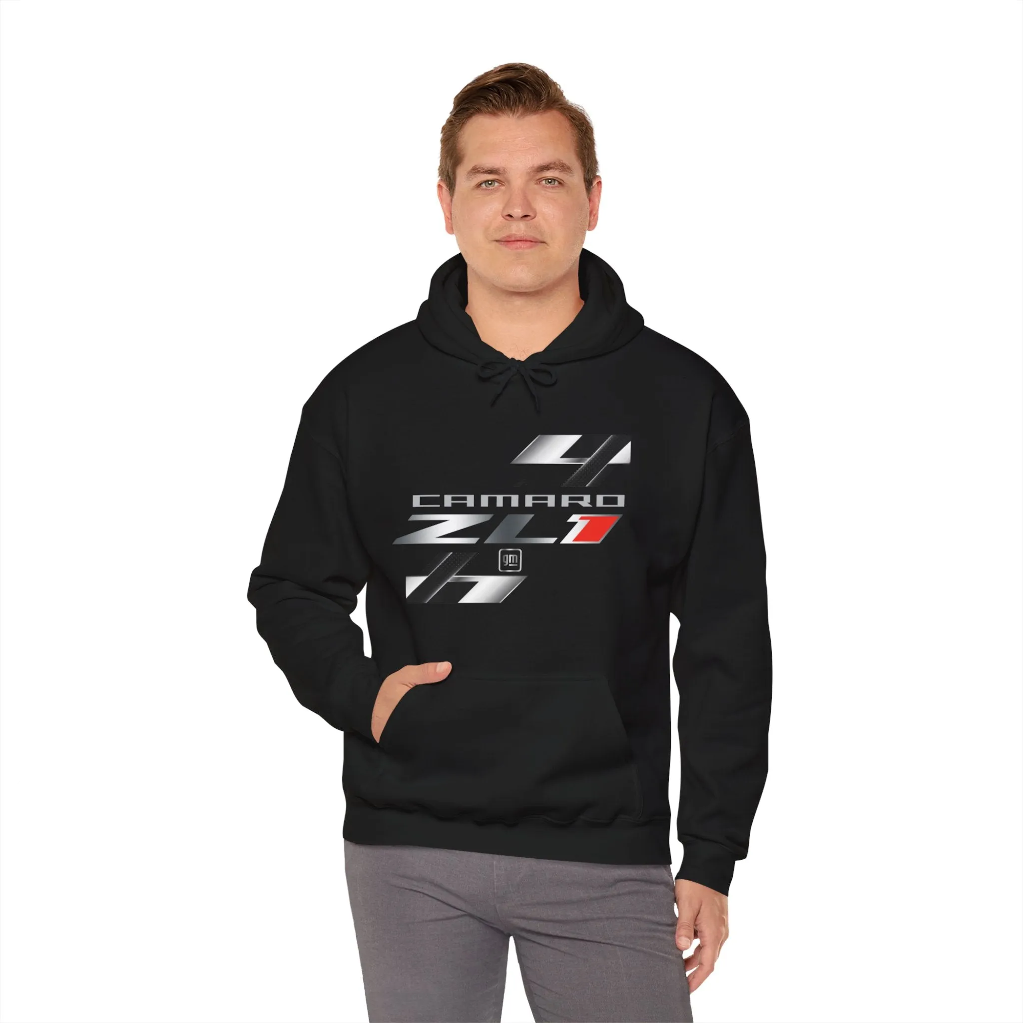 Camaro ZL1 Racing Flag Logo Fleece Hoodie