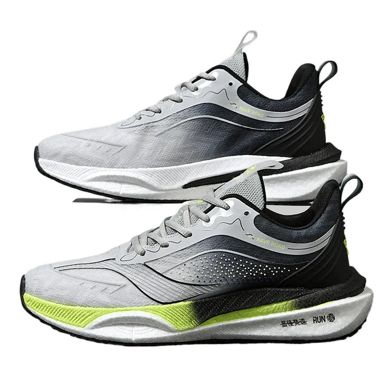 Carbon Plate Running Shoes, Non-Slip Breathable Casual Tennis Sneakers