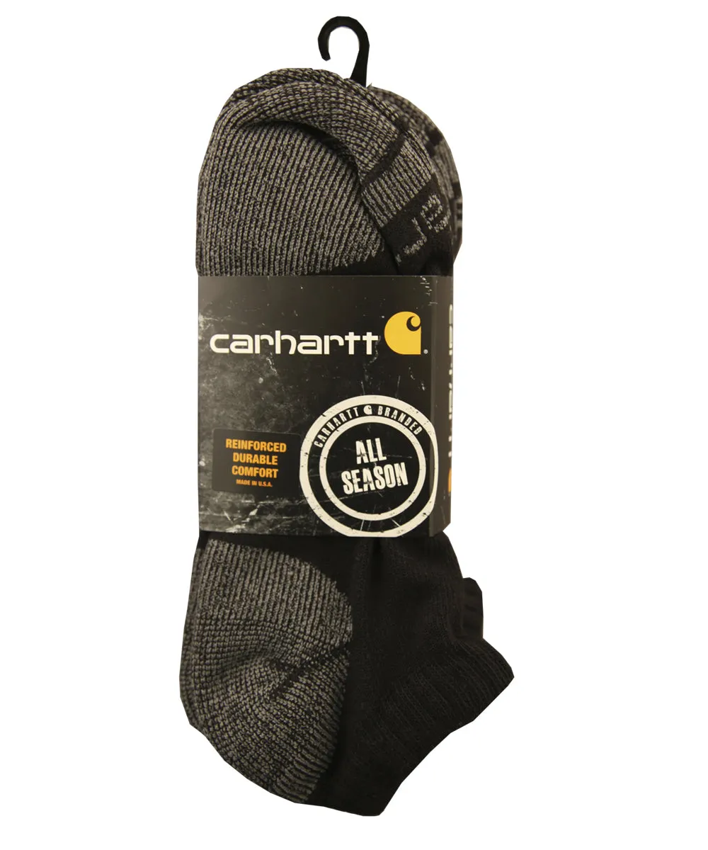 Carhartt Cotton Low Cut Work Sock (3 Pack)  - Black