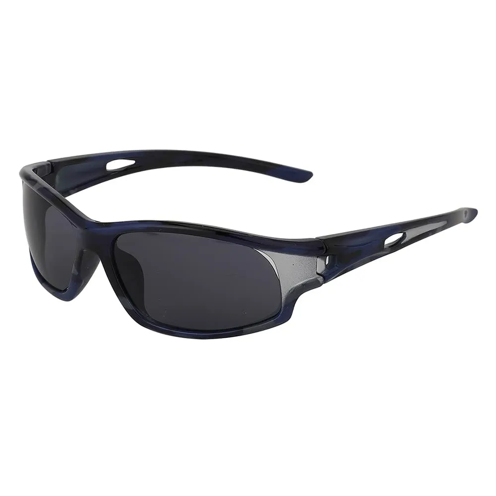 Carlton London Boy's Black Lens & Blue Sports Sunglasses