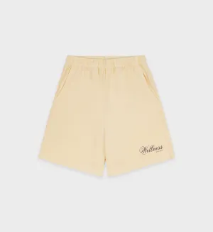 Carlyle Gym Short - Almond/Navy