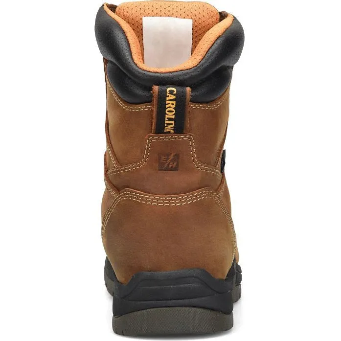 Carolina Men's Bruno Hi 8" Soft Toe WP Slip Resist Work Boot -Brown- CA8020