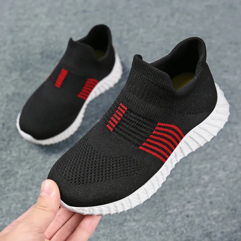 Children Sneakers Breathable Mesh Sports for Boys-Girls School, Casual Shoes