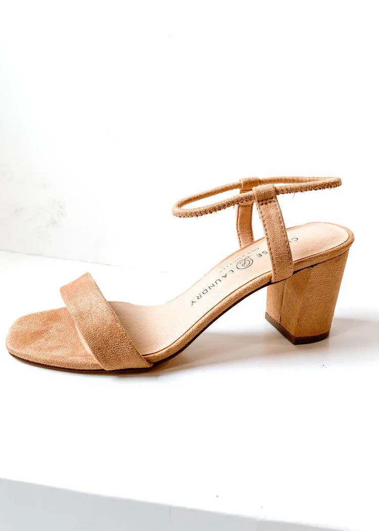 Chinese Laundry Yummy Fine Suede Heeled Sandal