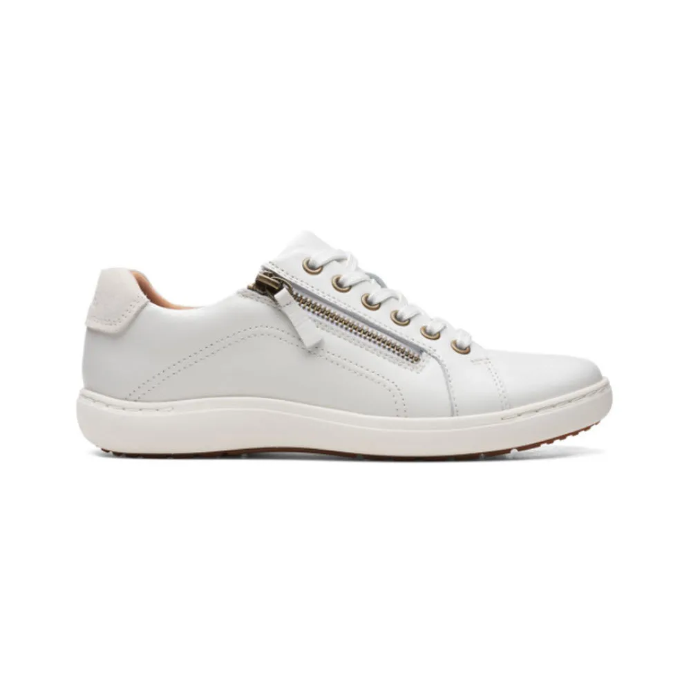 CLARKS NALLE LACE WHITE - WOMENS