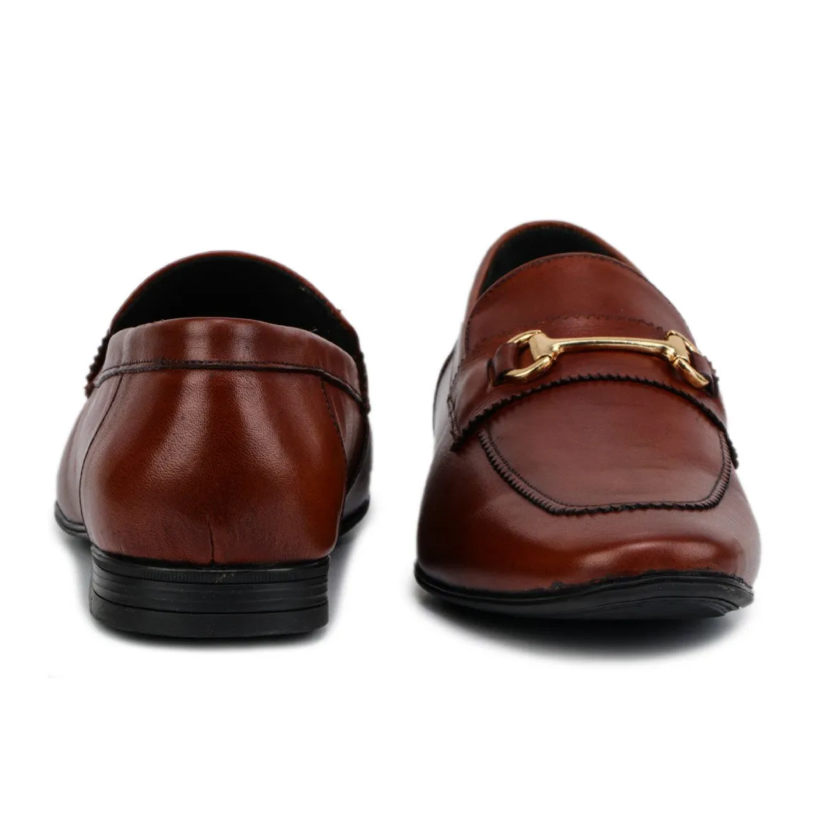 Classic Elegant Tan Formal Loafers for Men - 4949