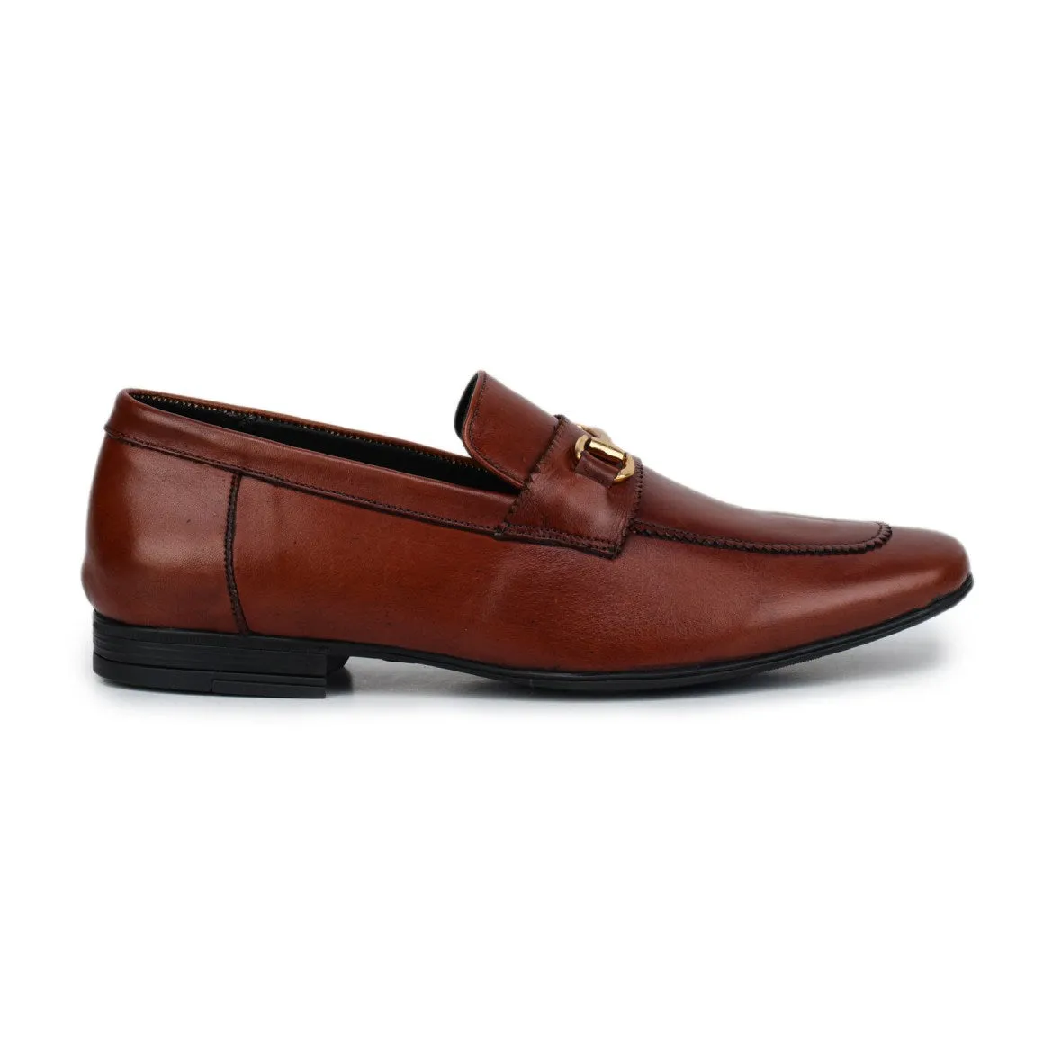 Classic Elegant Tan Formal Loafers for Men - 4949