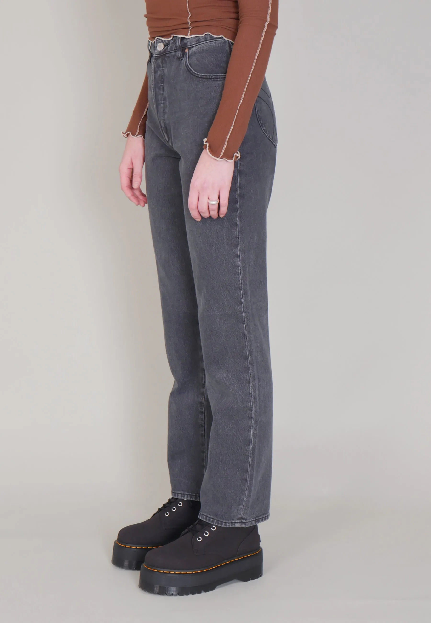 Classic Straight Jeans - vintage black