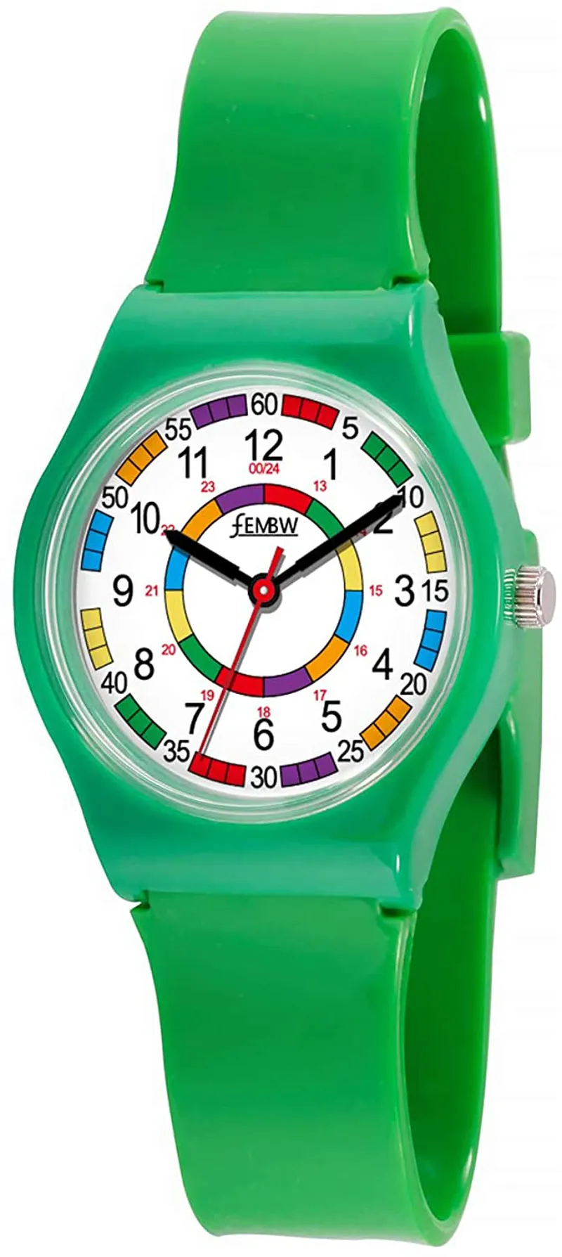 Colorful Plastic Analog Watch for Teens, 30M Water Resistant