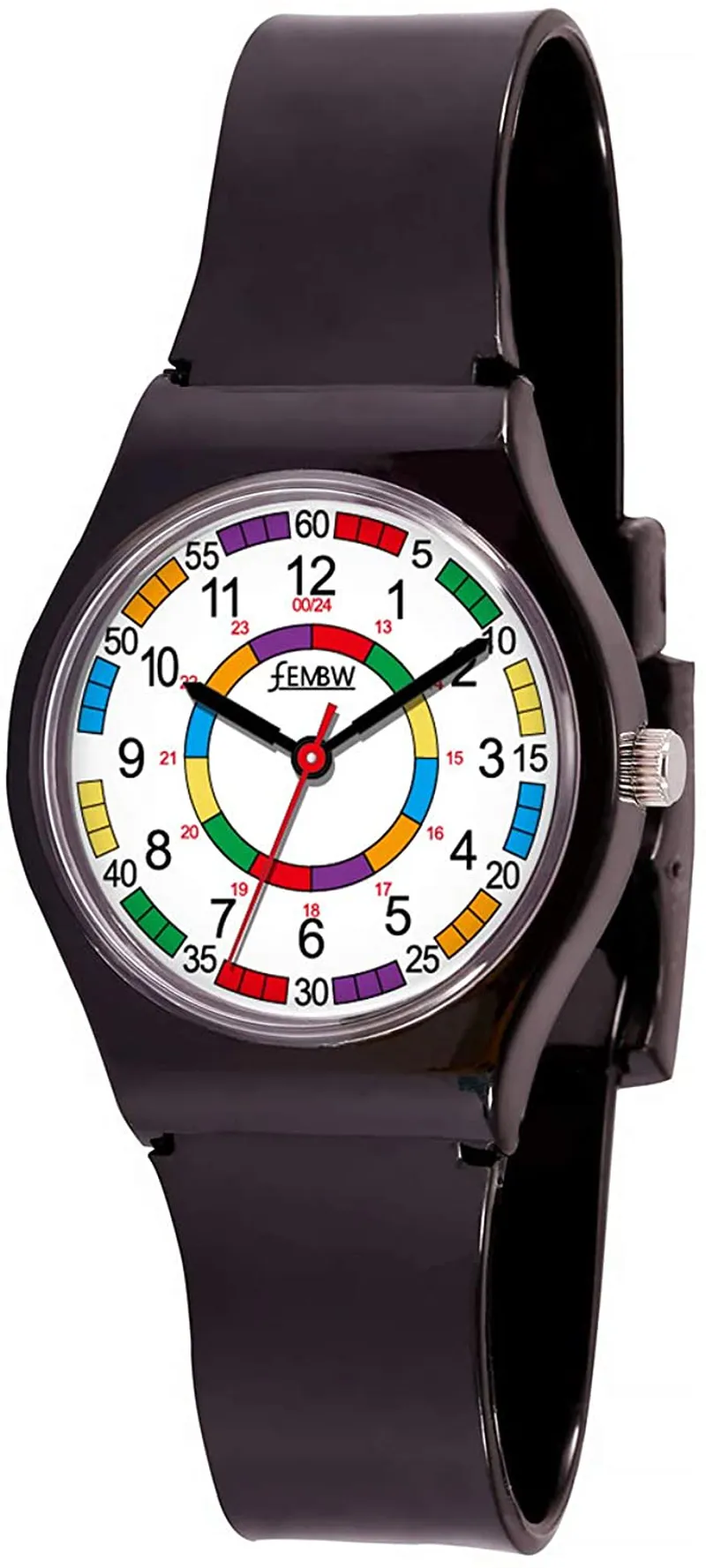 Colorful Plastic Analog Watch for Teens, 30M Water Resistant