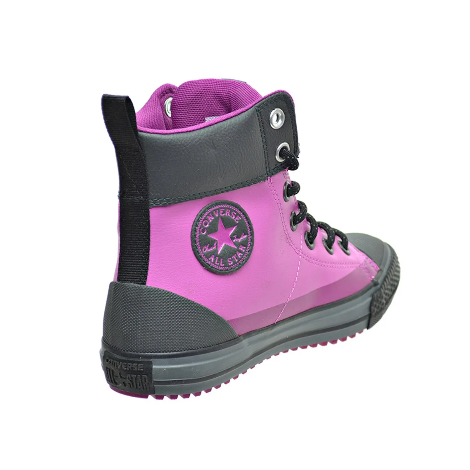 Converse Chuck Taylor Asphalt High Top Little/Big Kid's Boots Dahlia Pink