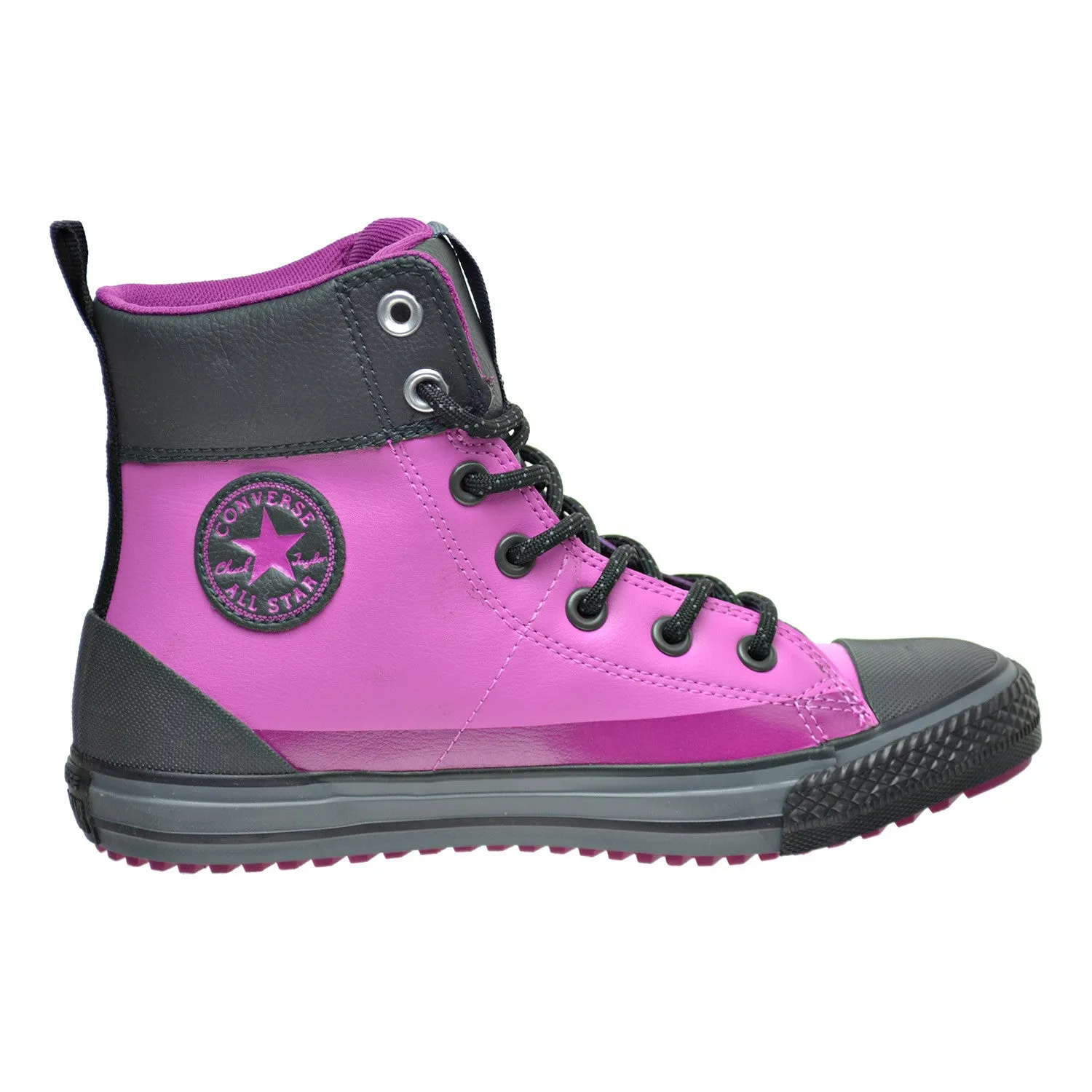 Converse Chuck Taylor Asphalt High Top Little/Big Kid's Boots Dahlia Pink