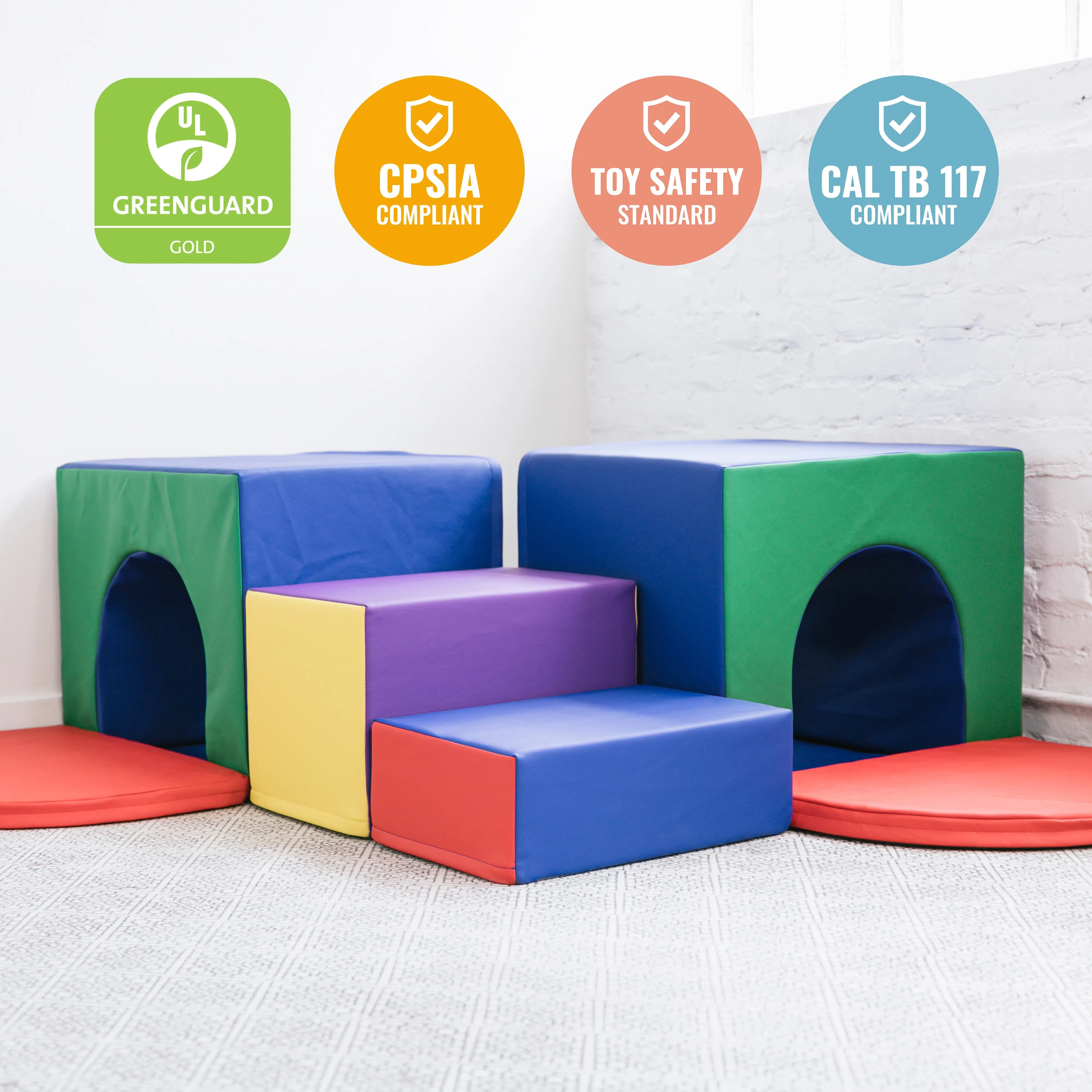 Corner Tunnel Maze Climber, Toddler Playset, 7-Piece