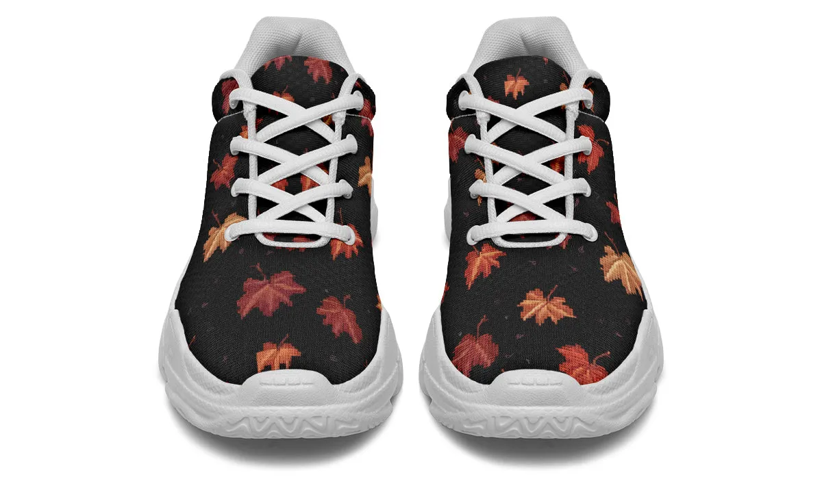 Cozy Autumn Chunky Sneakers - Light Breathable and Comfortable Sports Shoes with Platform Soles