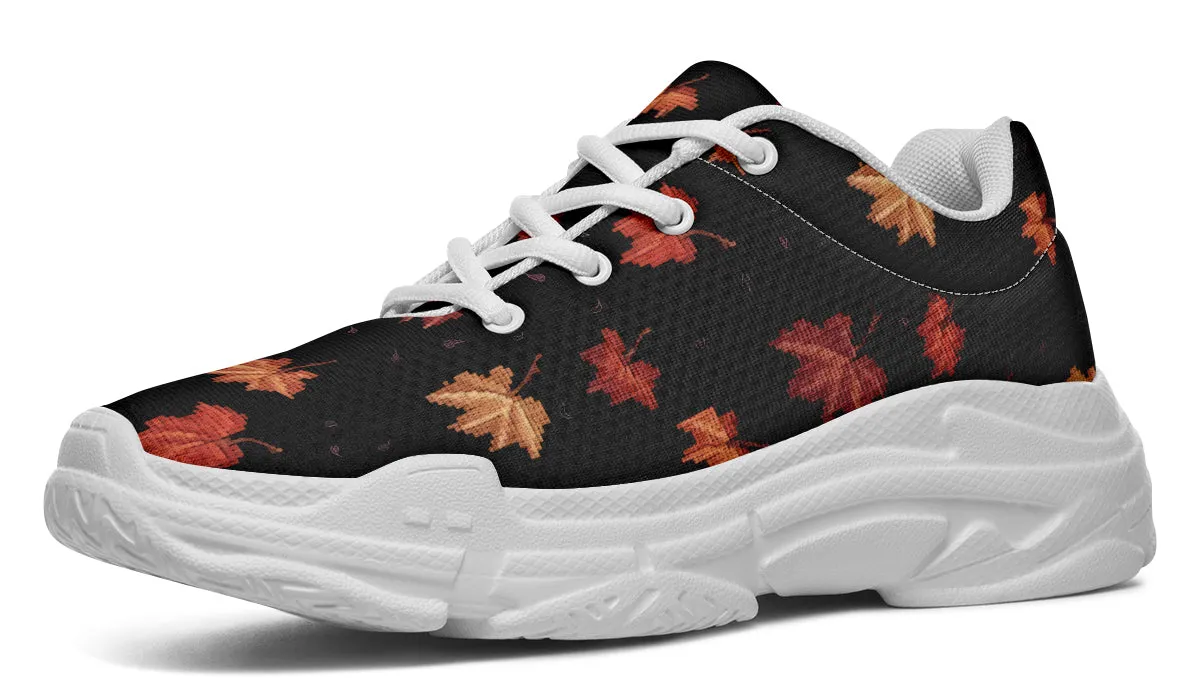 Cozy Autumn Chunky Sneakers - Light Breathable and Comfortable Sports Shoes with Platform Soles