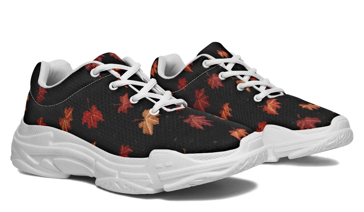 Cozy Autumn Chunky Sneakers - Light Breathable and Comfortable Sports Shoes with Platform Soles