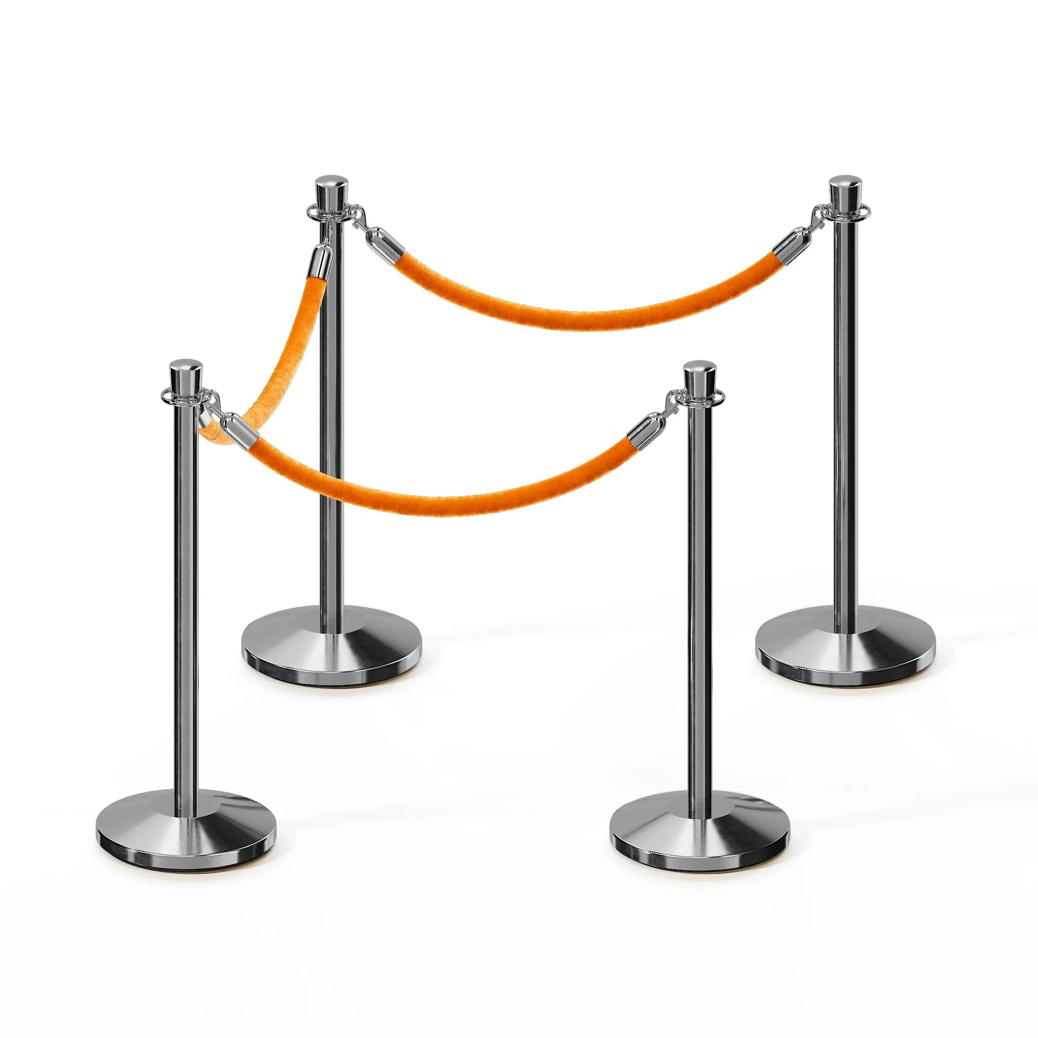 Crown Top Post and Rope Stanchion Kit - Montour Line