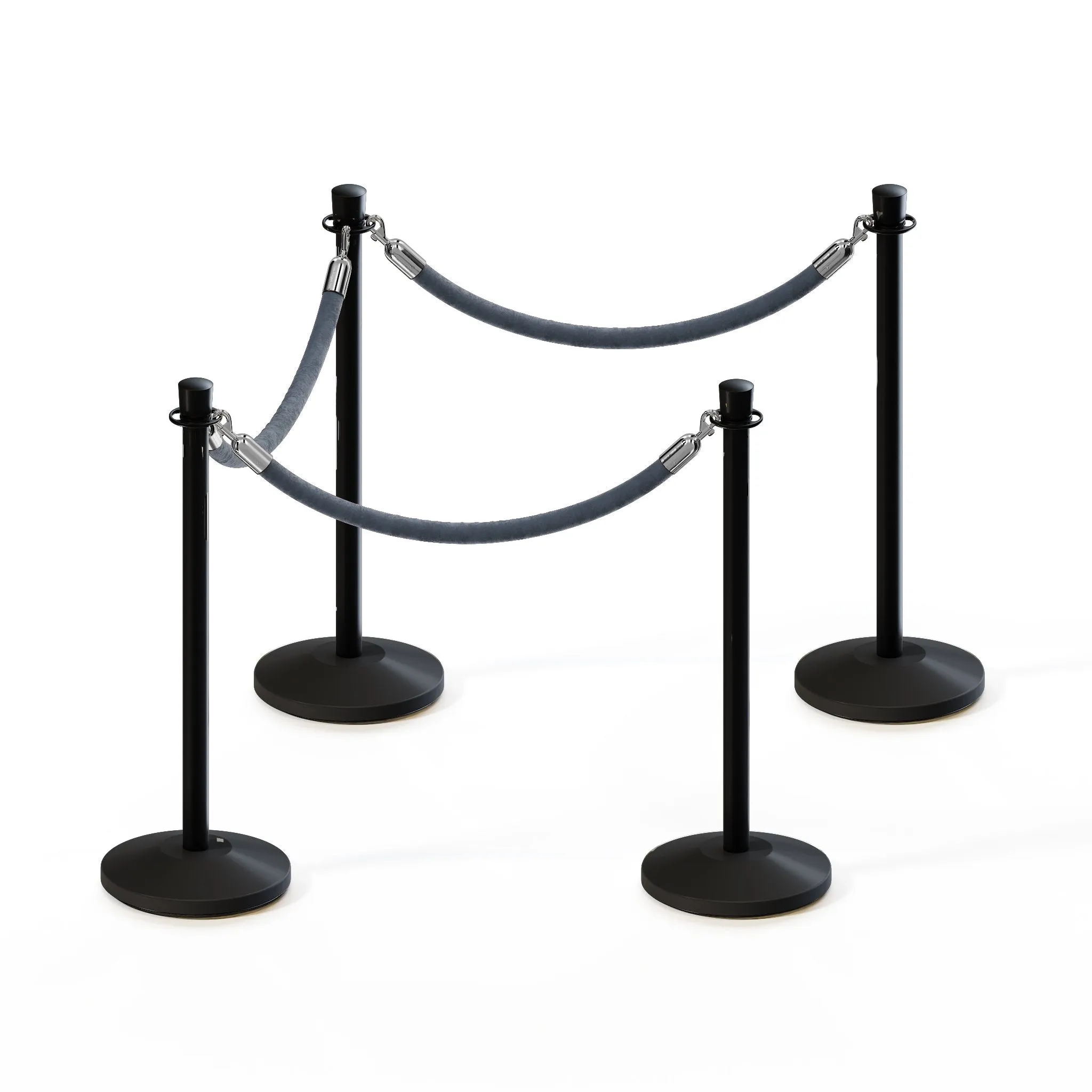 Crown Top Post and Rope Stanchion Kit - Montour Line