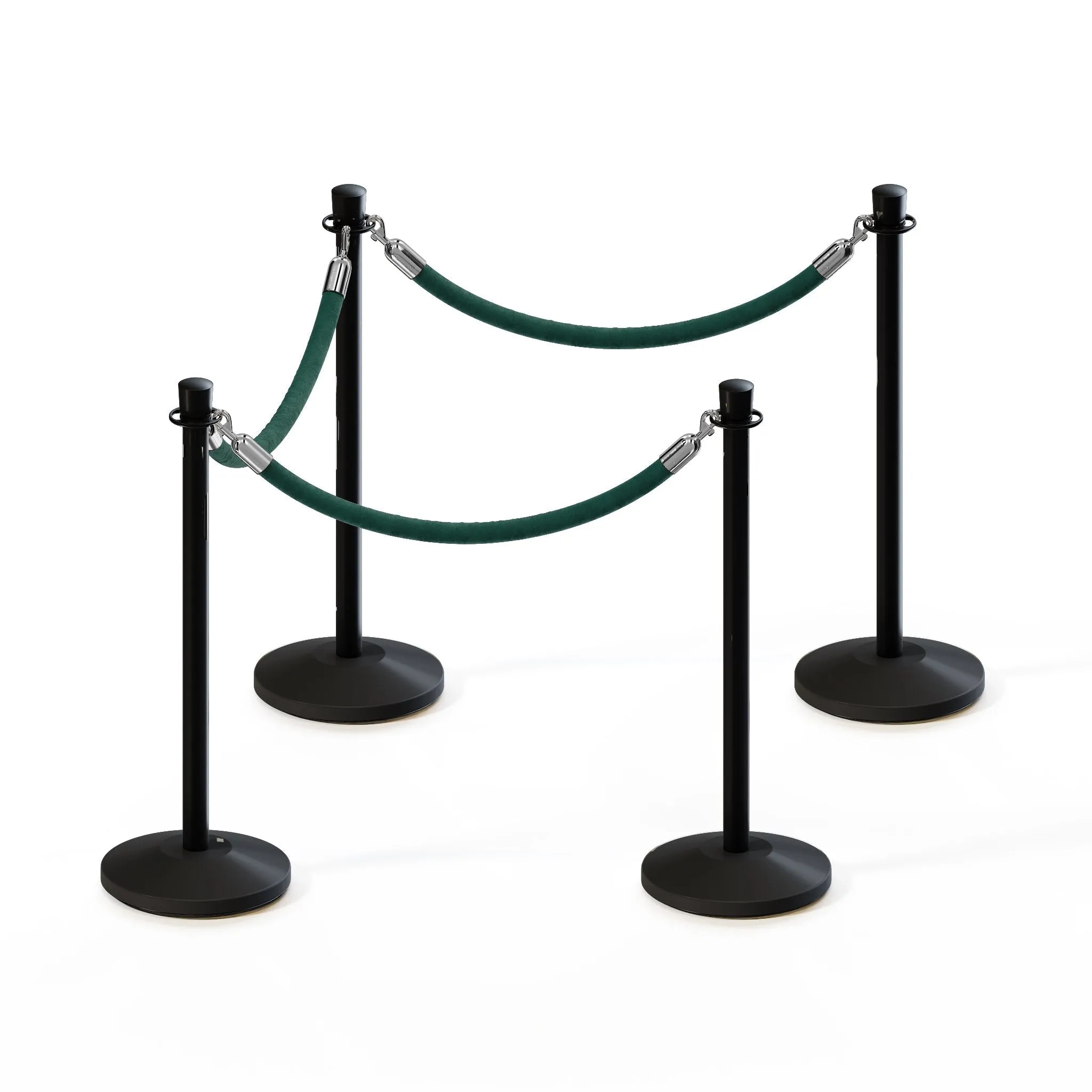 Crown Top Post and Rope Stanchion Kit - Montour Line