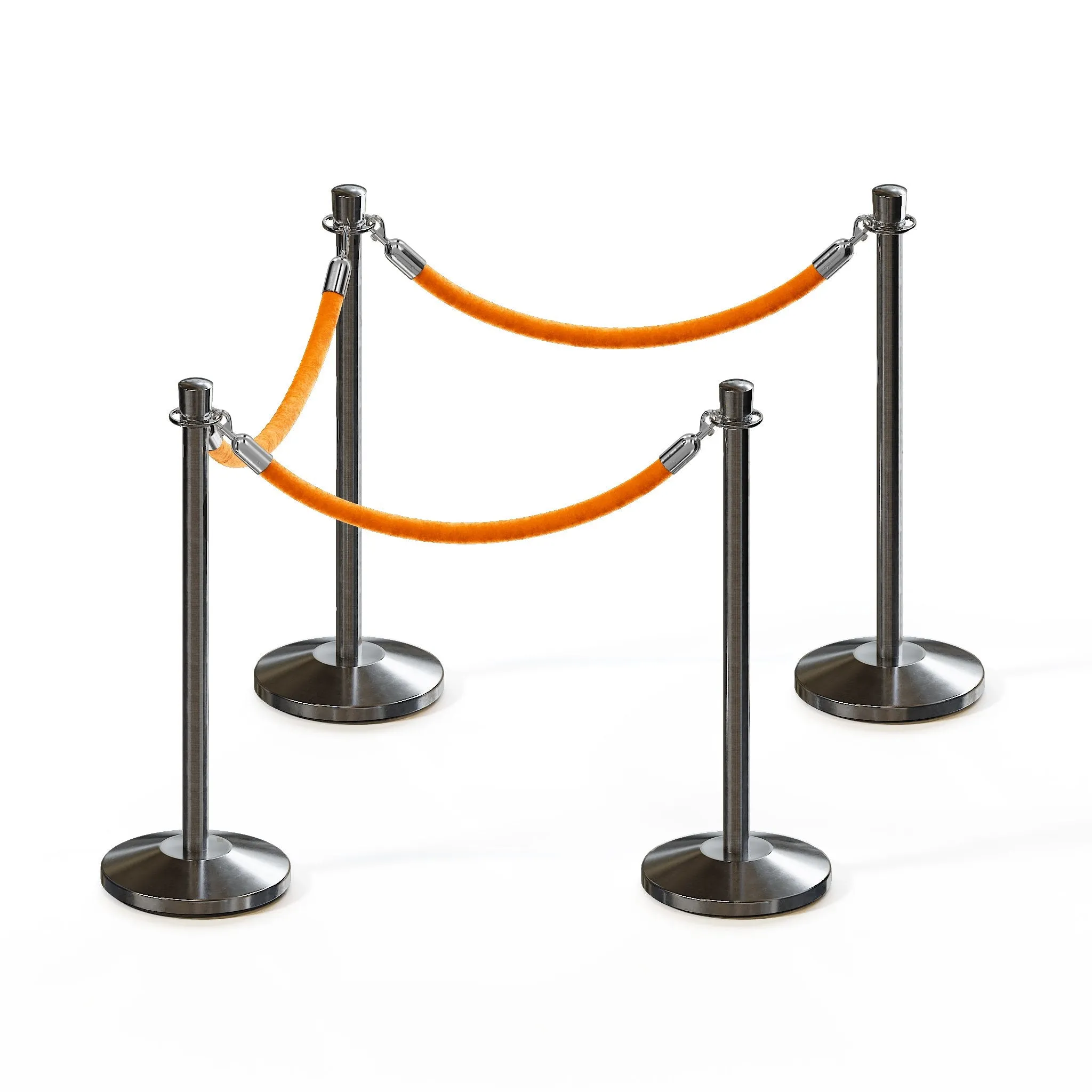 Crown Top Post and Rope Stanchion Kit - Montour Line