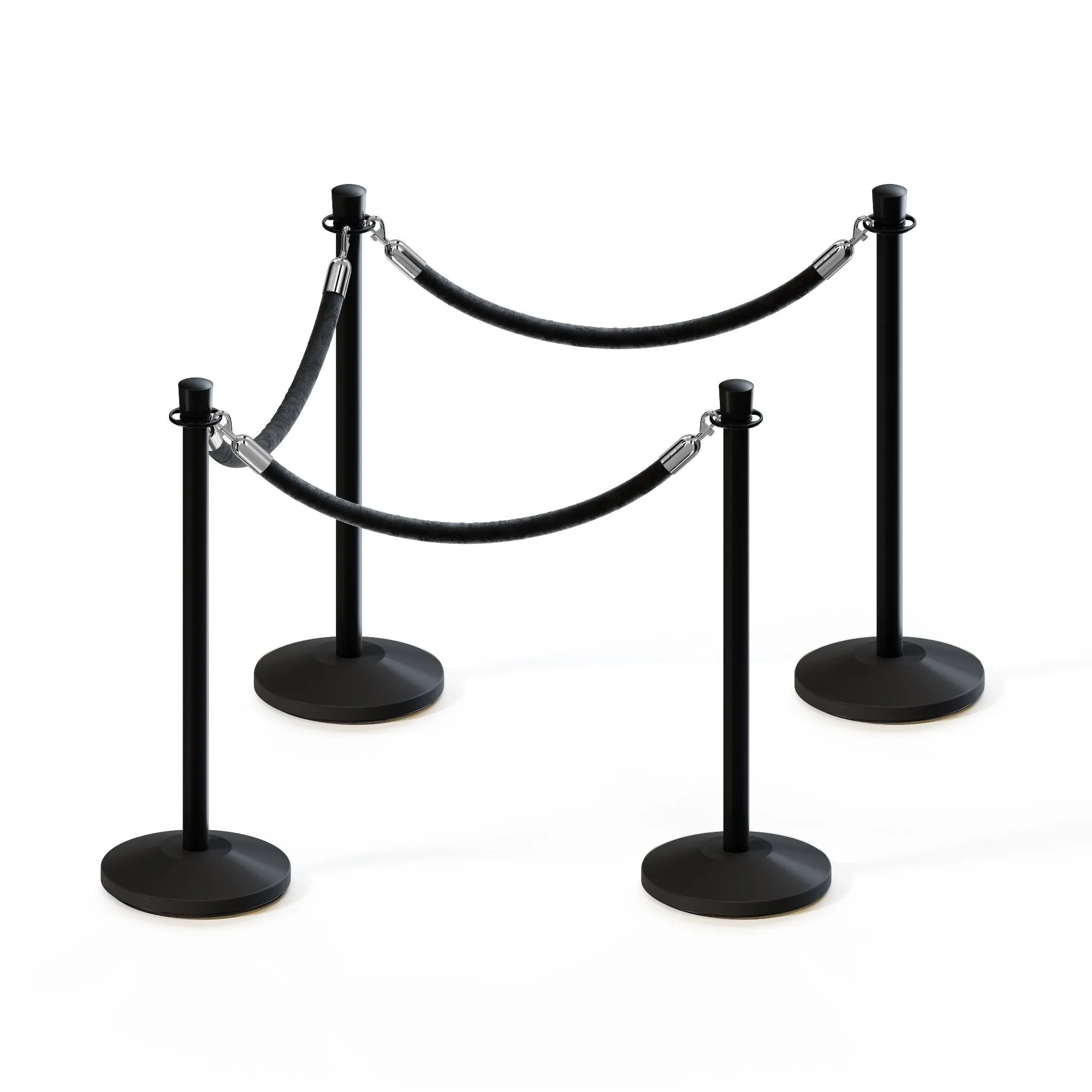 Crown Top Post and Rope Stanchion Kit - Montour Line