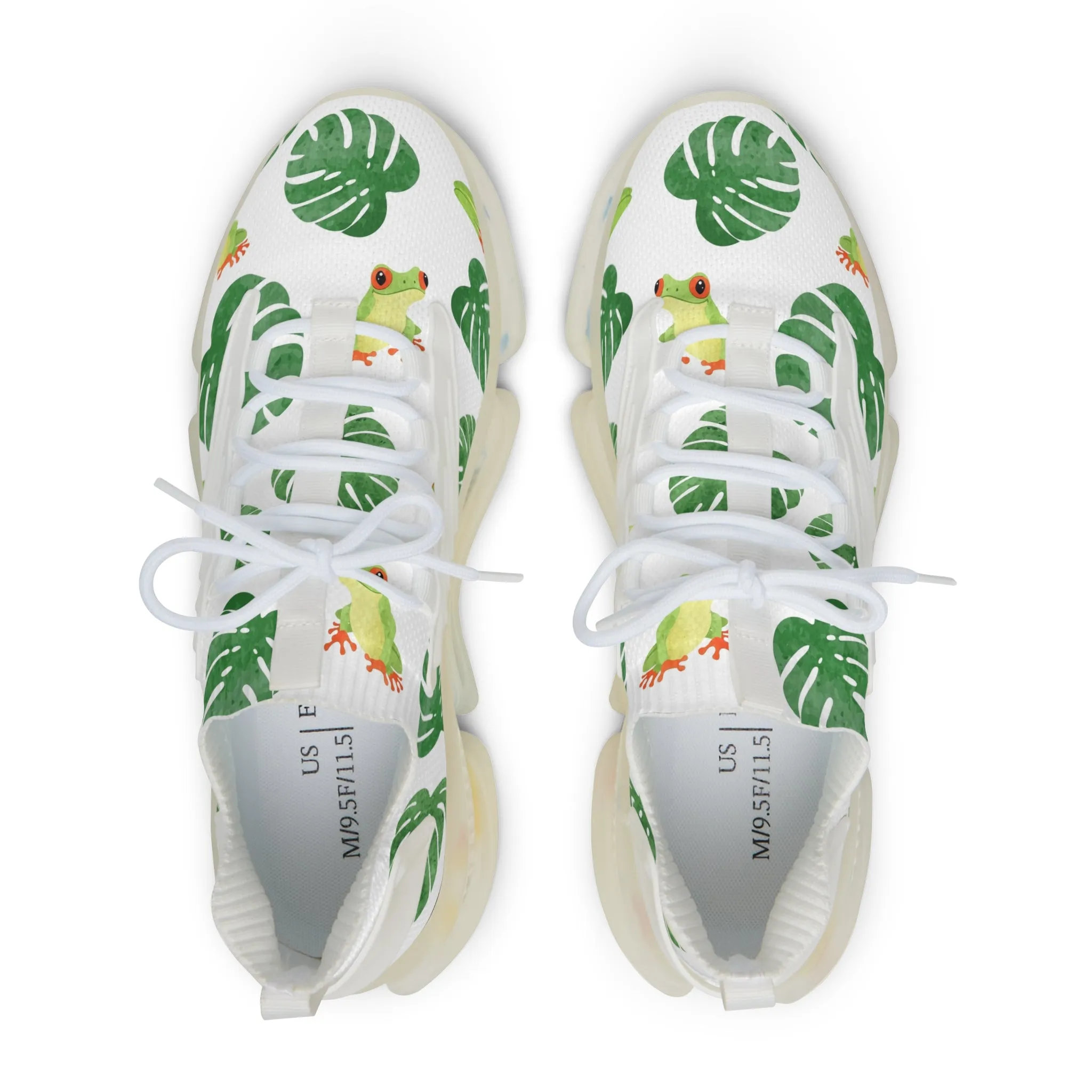 Cute Tree Frog Men's Mesh Sneakers