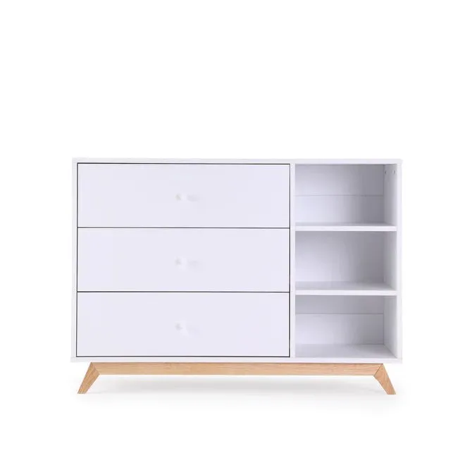 Dadada Baby - Central Park 3-drawer, Two Shelves Dresser