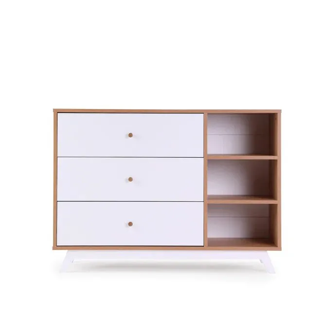 Dadada Baby - Central Park 3-drawer, Two Shelves Dresser